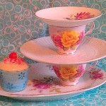 Easy craft, pretty gift: teacup towers