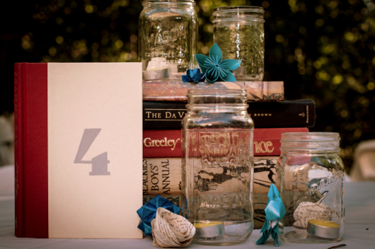 Centrepieces and wedding favours