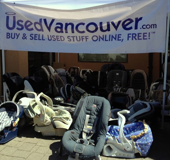 Community angel car seat recycling project