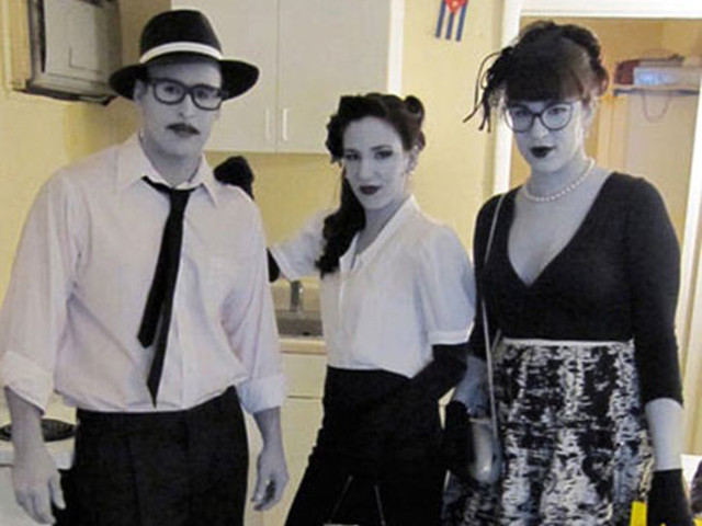 black and white halloween costume