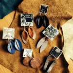 Upcycled gift giving: leather earrings