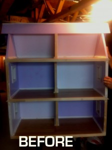 Doll house before shot