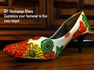 DIY Decoupage Shoes in Five Easy Steps