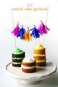 Tassel Cake Garland DIY by Squirrelly Minds on Used Victoria