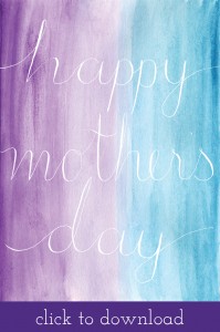 Free printable mother's day card by Squirrelly Minds on Used Everywhere