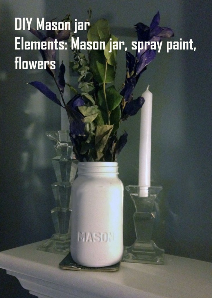 DIY mason jar vase