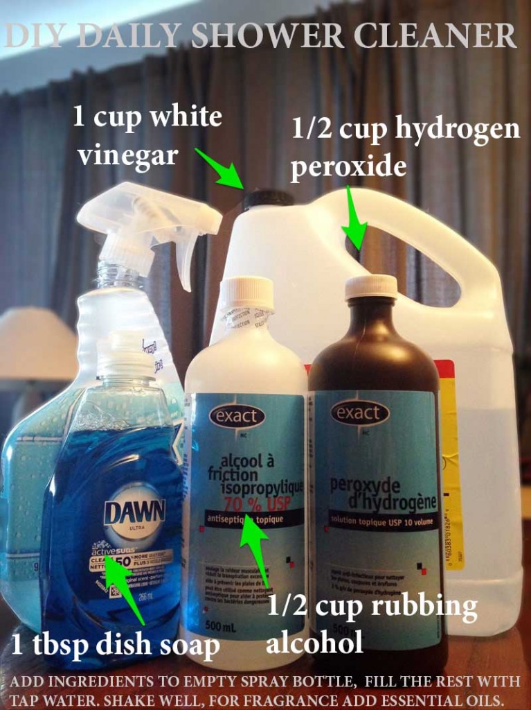 DIY Daiy Shower Cleaner Recipe