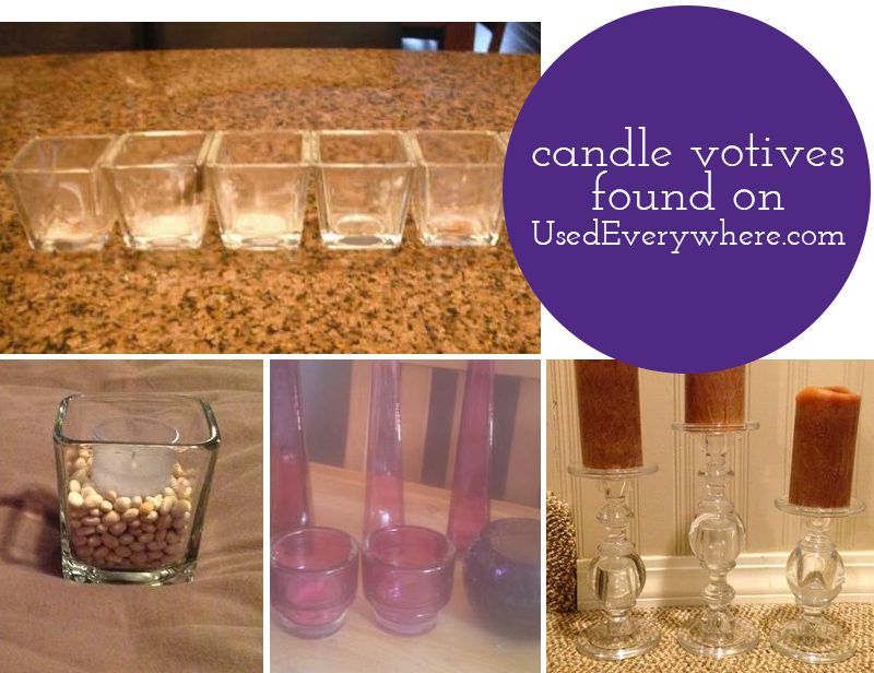 Glittery Candle Votives by Squirrelly Minds on UsedEverywhere