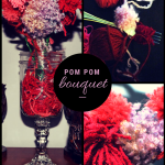 pom pom bouquet collage