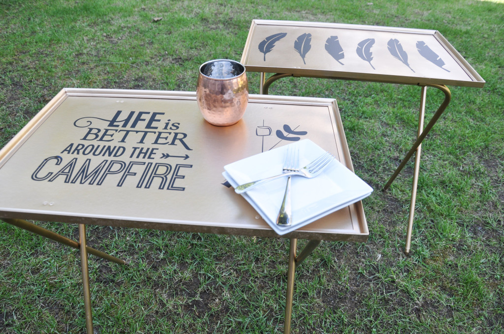 TV trays turned camping sidetables-10