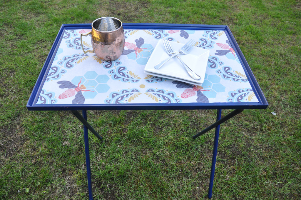 TV trays turned camping sidetables-14