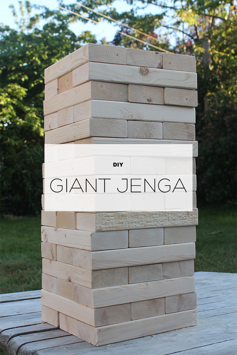 DIY Giant Jenga game from Squirrelly Minds on Used Everywhere