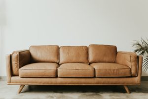 Add or paint legs for your couch for a simple up-cycle D.I.Y.